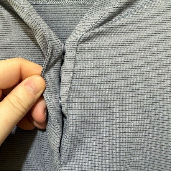 Men’s Columbia Light Purple + Grey Striped Lightweight Short Sleeve Polo Size 2X - Picture 11 of 12